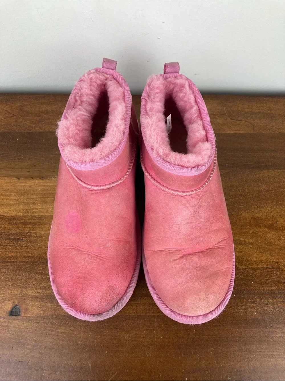 UGG Kids Classic Ultra Mini II Boots Booties Pink 1130750K Youth Girls Size 6.